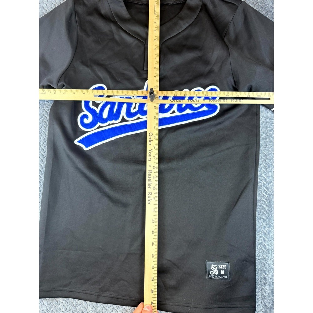 Cangrejeros De Santurce League Jersey Mens Medium Black Rondapro Baseball Logo - Picture 6 of 8